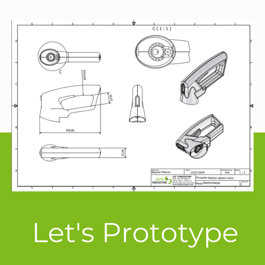 planos de piezas de diseño