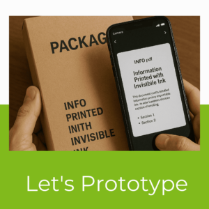 packaging con información digital invisible