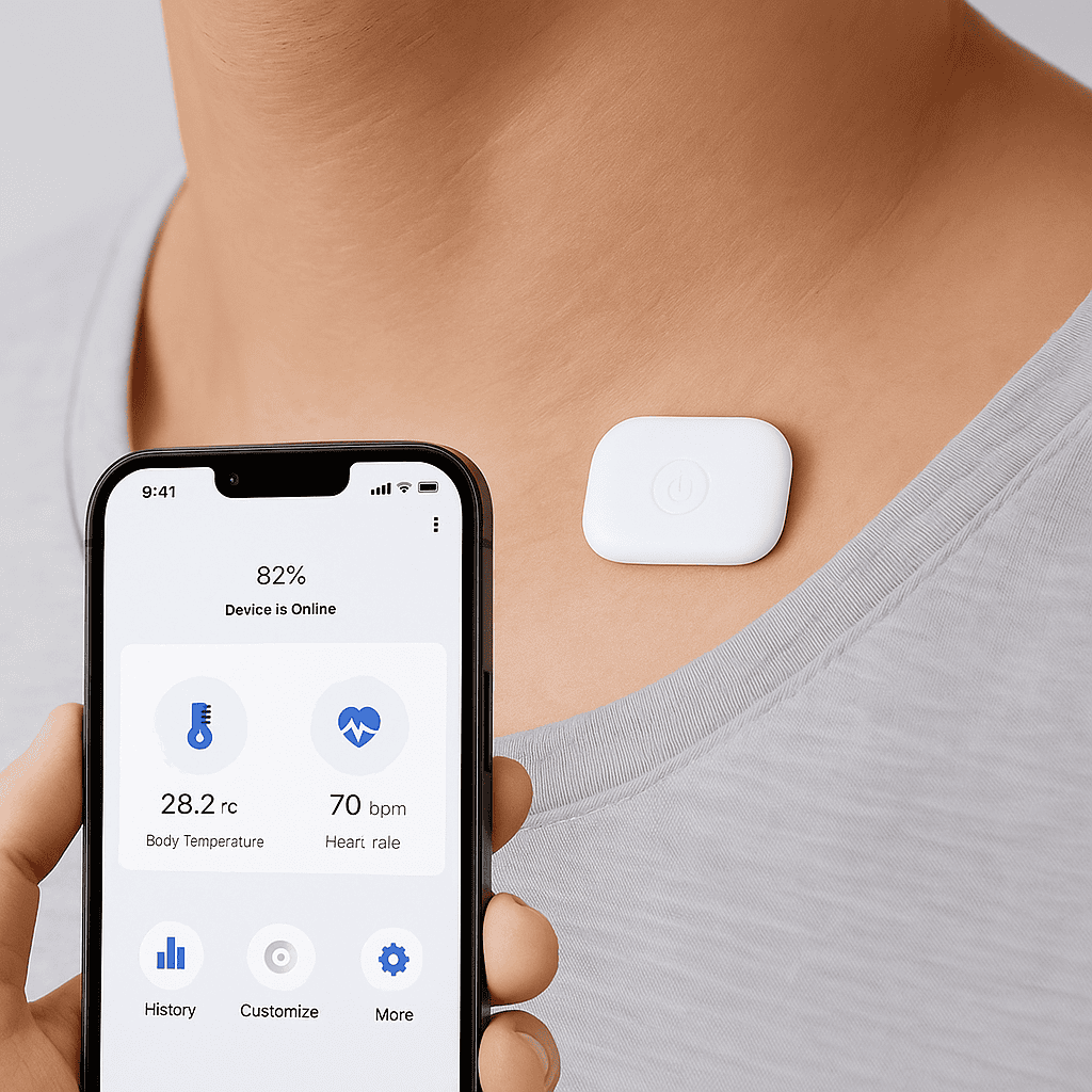 termómetro wearable